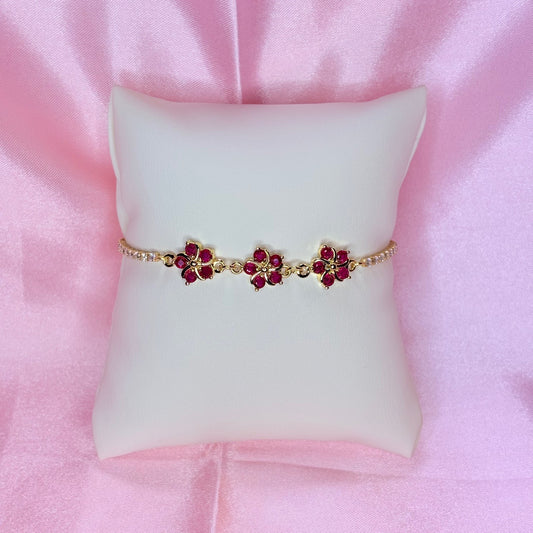 adjustable blossom bracelet