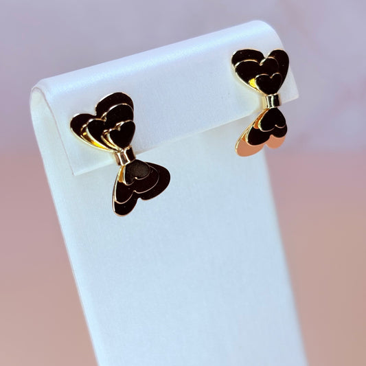 agatha heart earrings