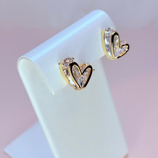 amara heart earrings