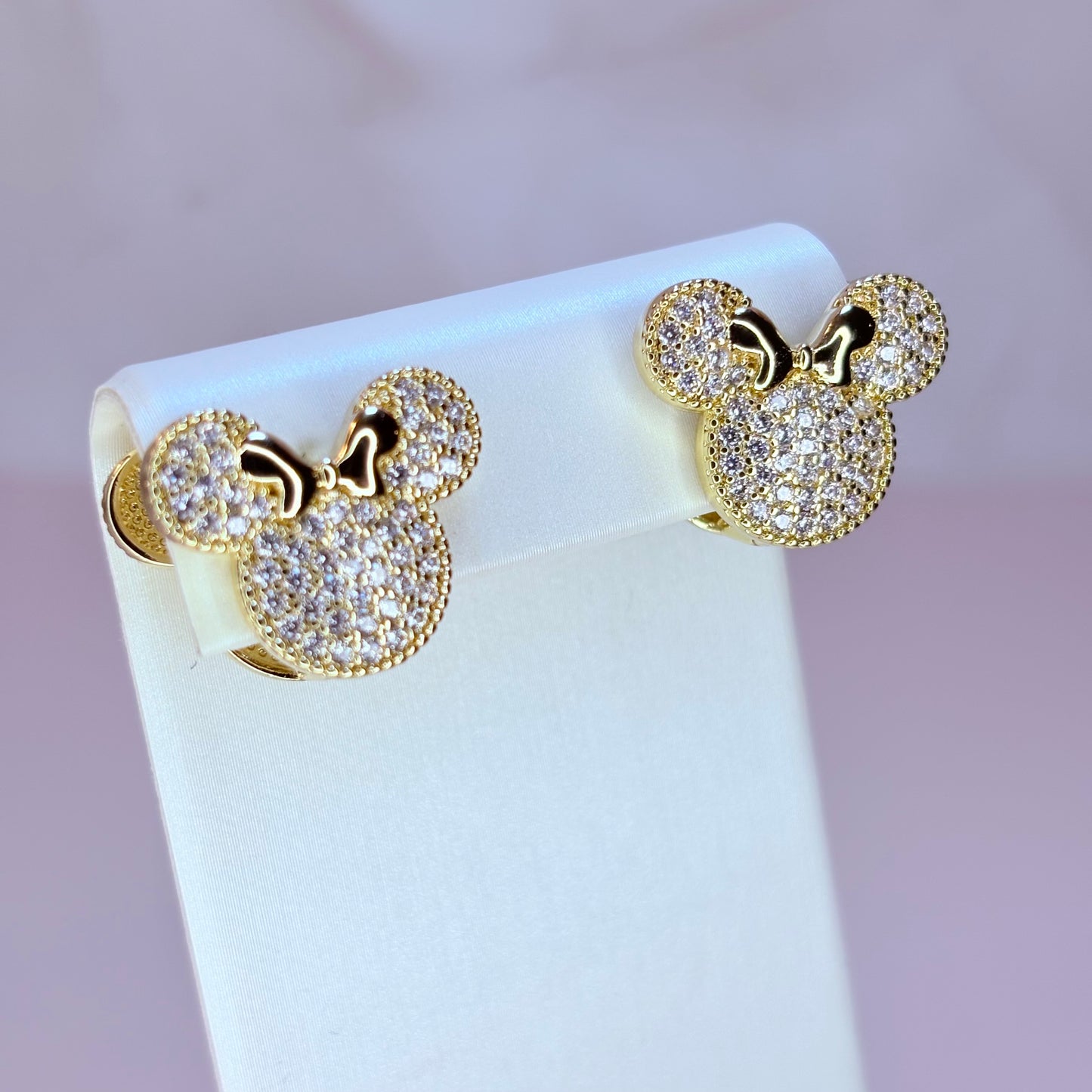 bling minnie earrings