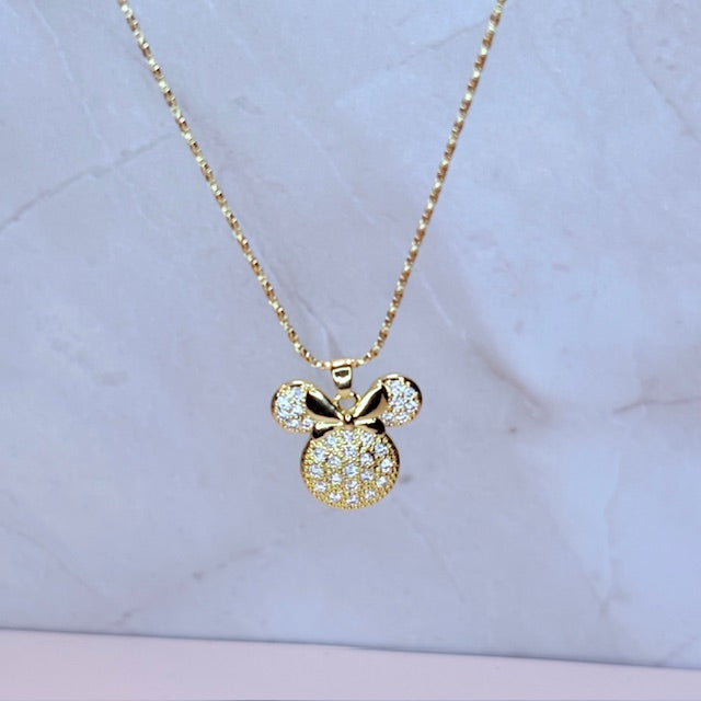 bling minnie necklace