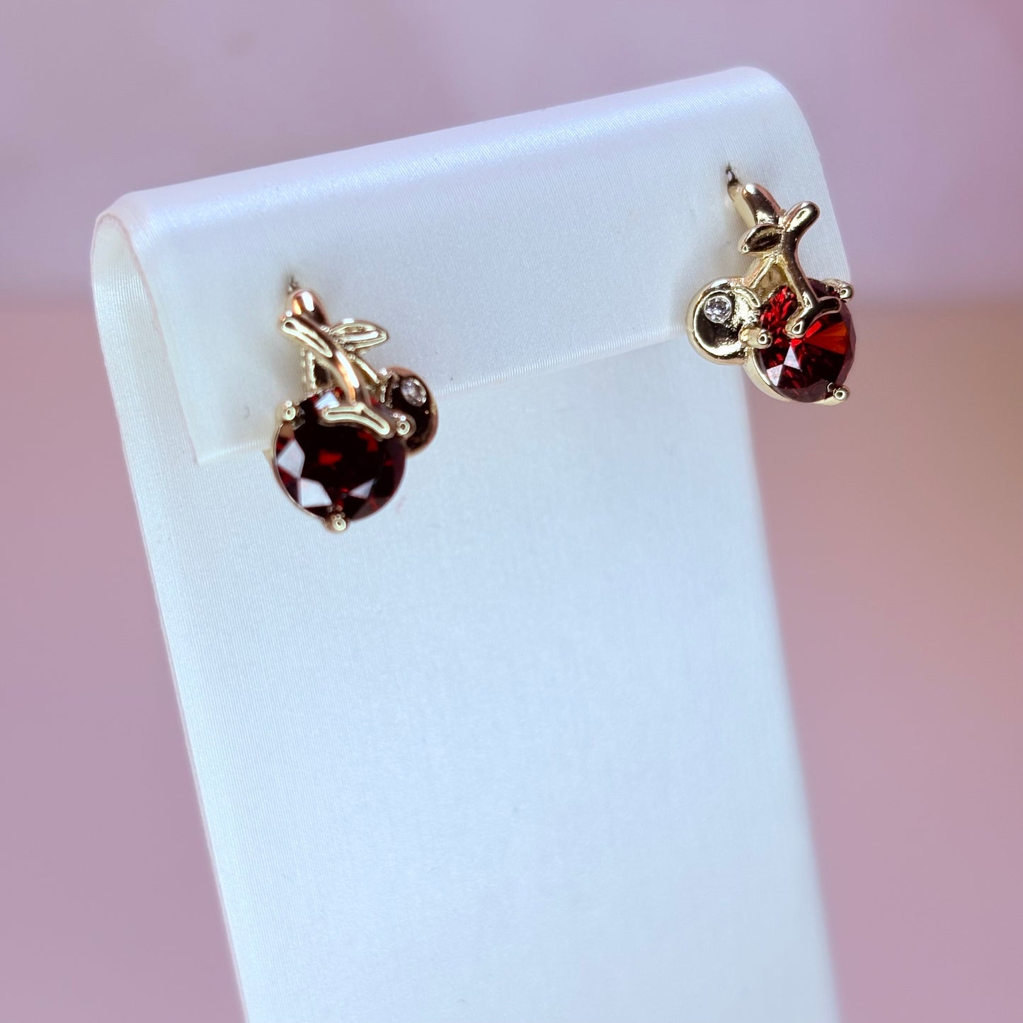 blood red cherry earring