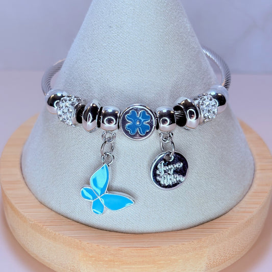 butterfly charm bracelet