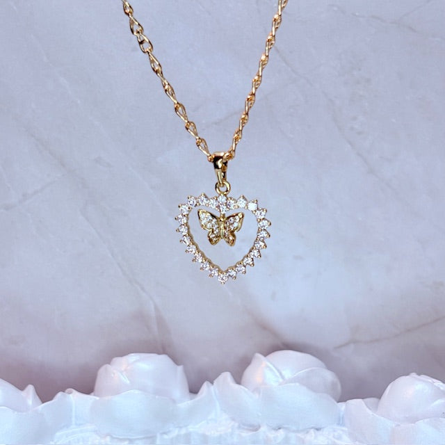 butterfly kiss necklace