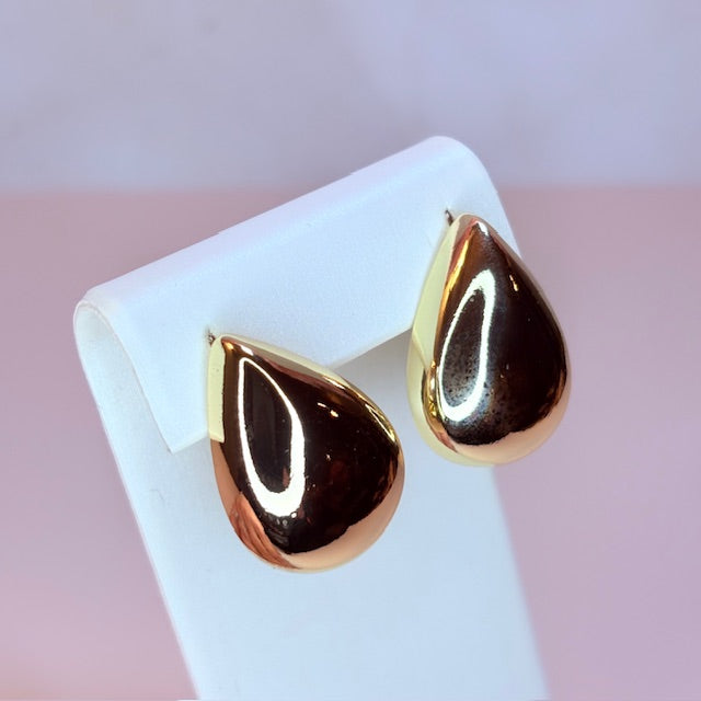chunky teardrop earrings