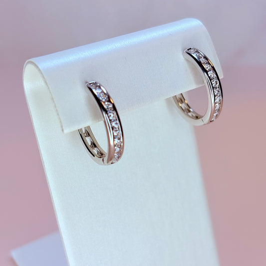classic silver hoop earrings