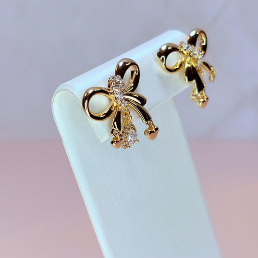 cordelia bow earrings