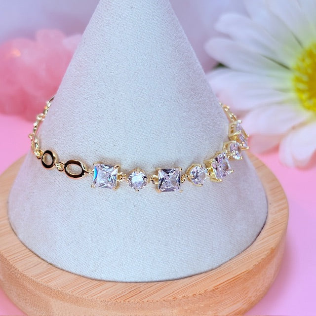 crystal link bracelet