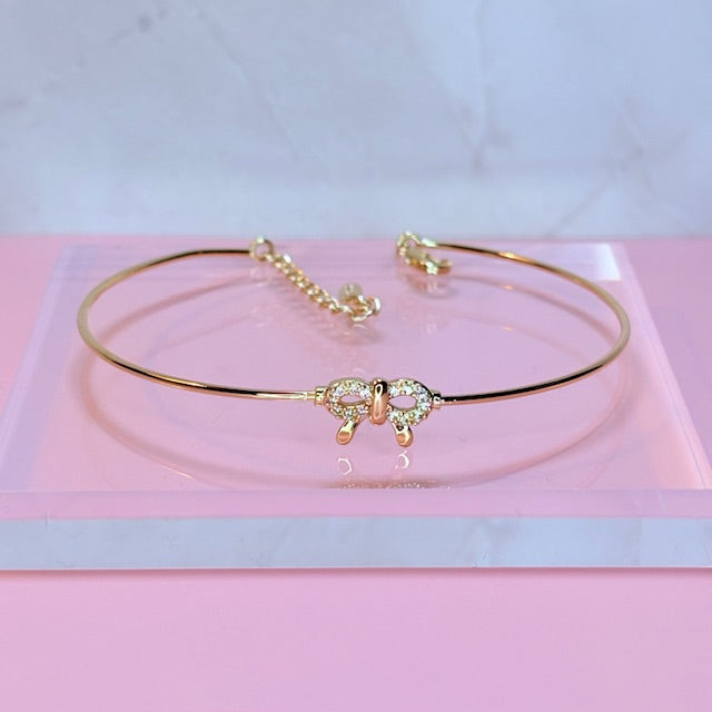 dainty bow bangle