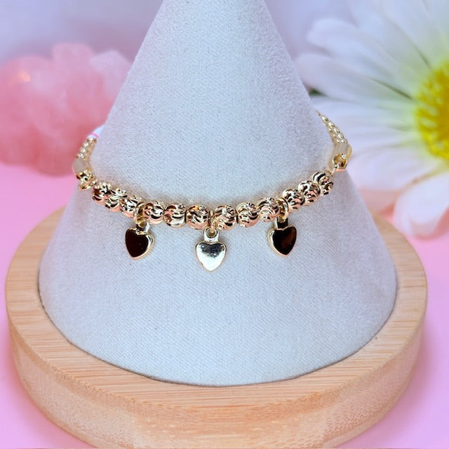 dainty mini heart bracelet