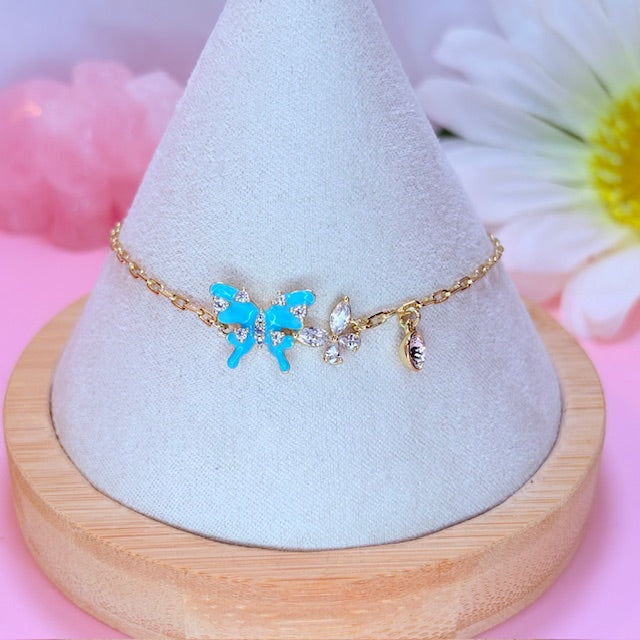 dainty butterfly bracelet