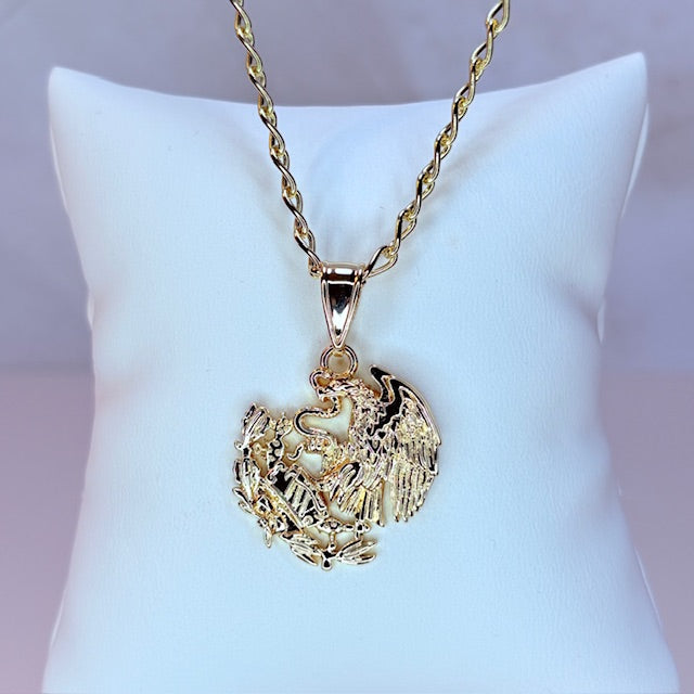 Mexican eagle necklace