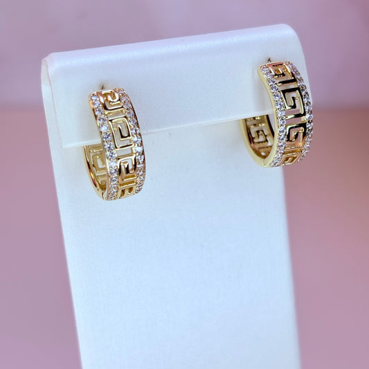 fendi inspo hoop earrings