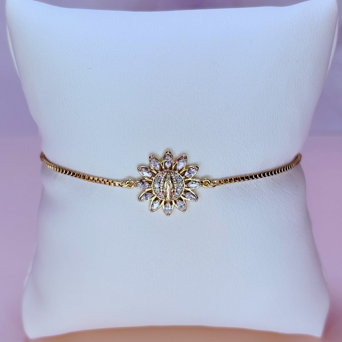girasol with virgencita bracelet