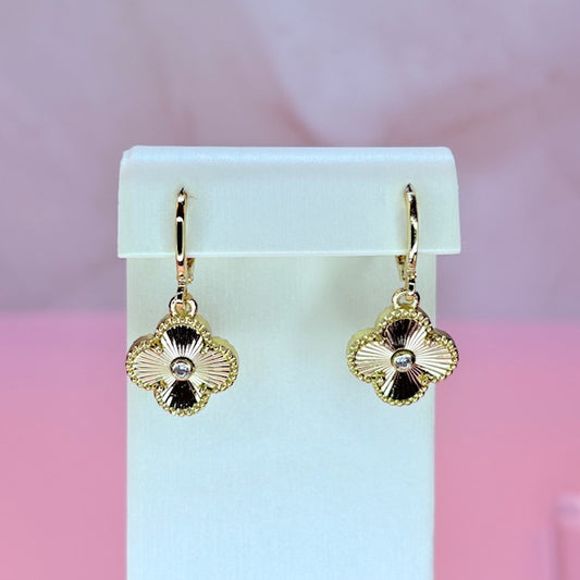gold drop earrings