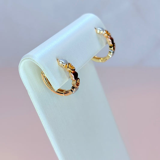 india heart hoop earrings
