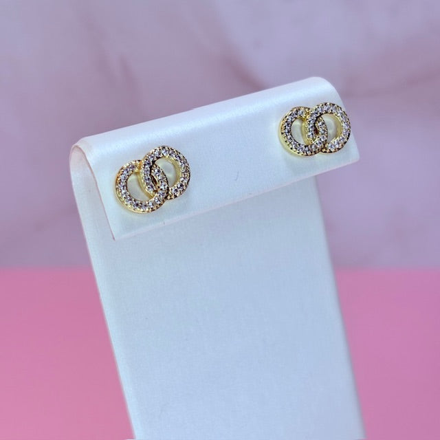 infinity link earrings