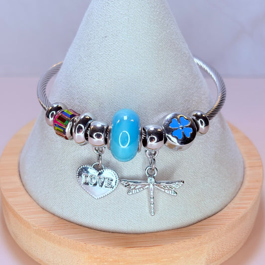 libelula love charm bangle