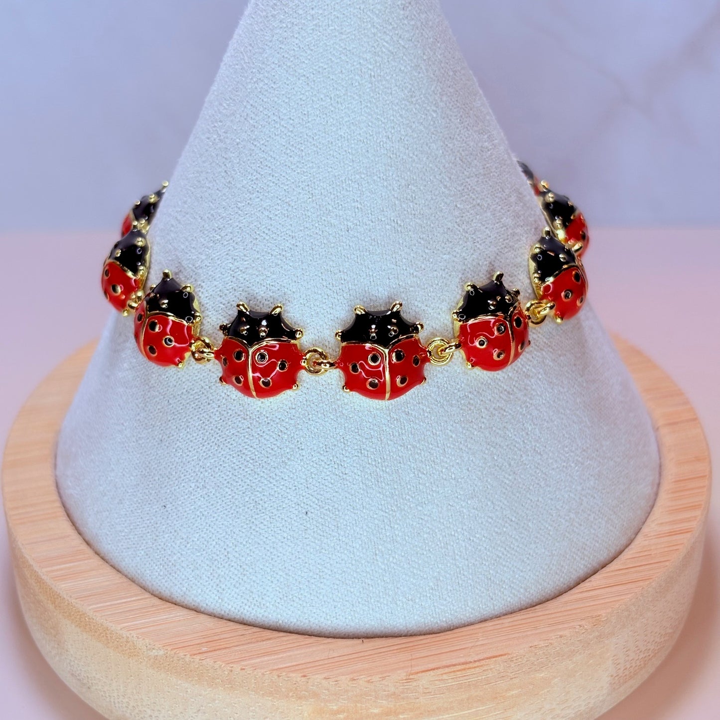 lila ladybug bracelet