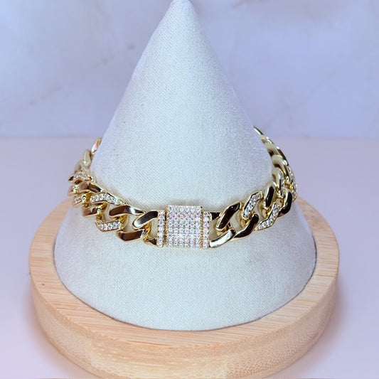 luxe havana cuban link bracelet