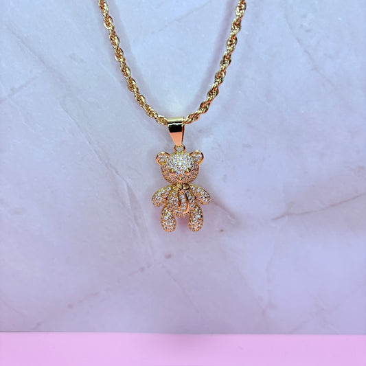 luxe sugar bear necklace