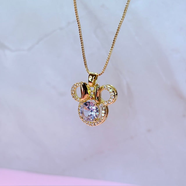 minnie halo princess necklace