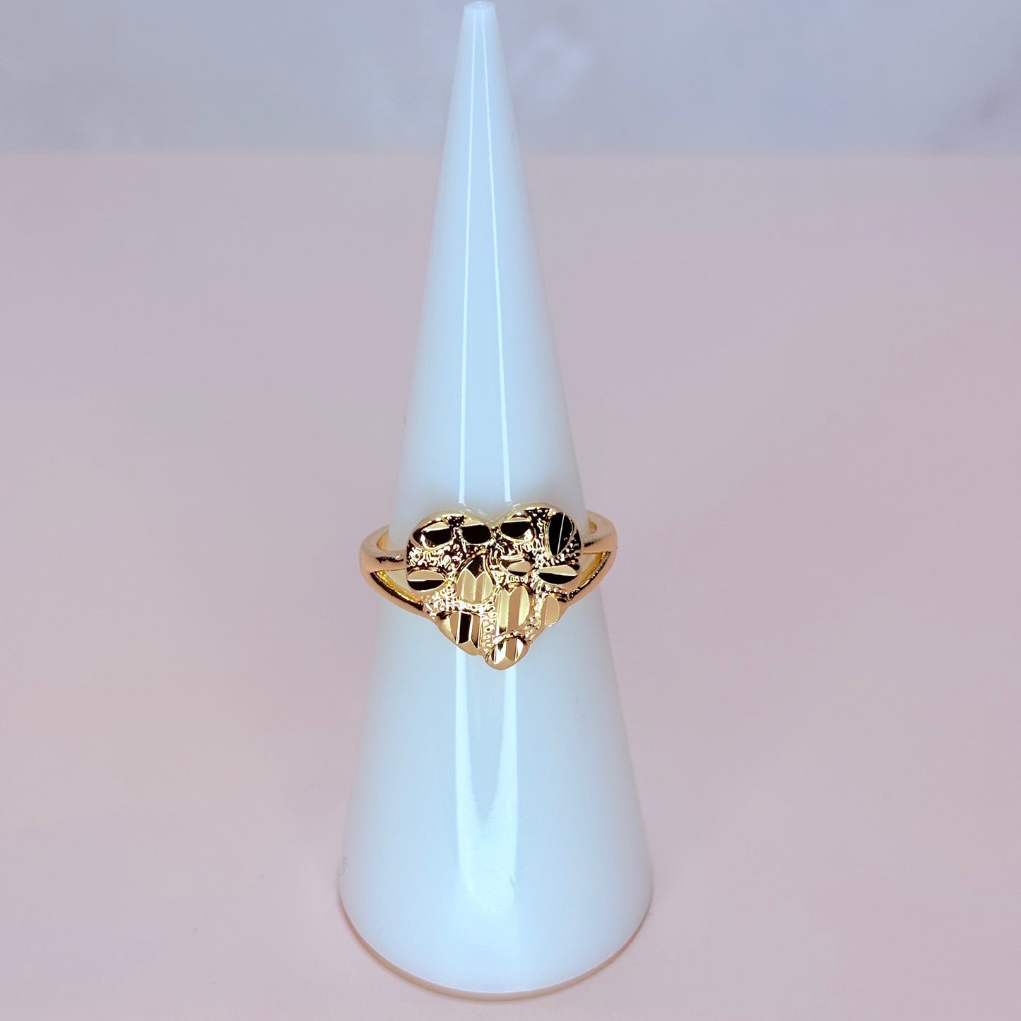 natalia heart nugget ring