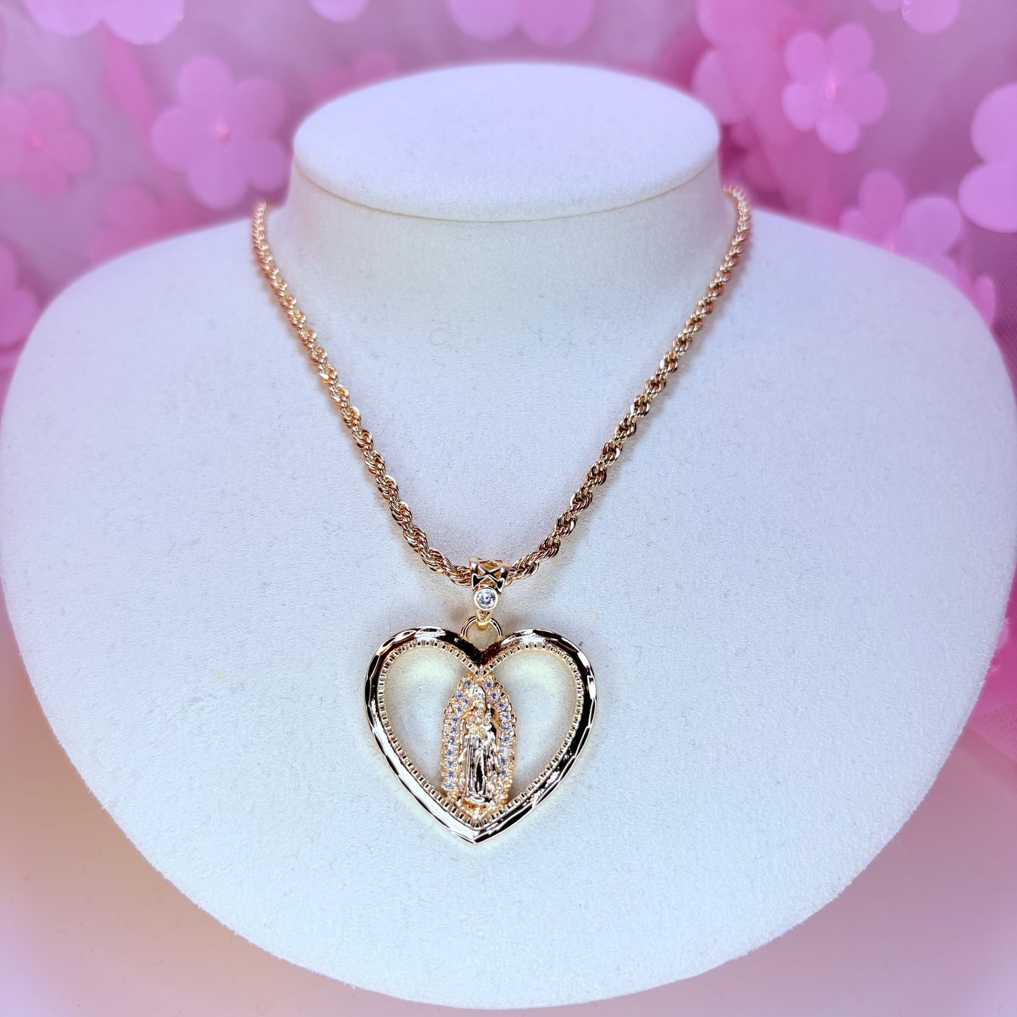 open heart necklace
