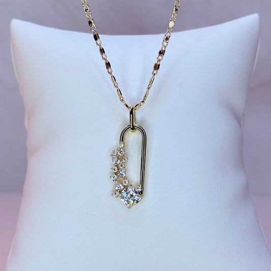 pinned in sparkle necklace