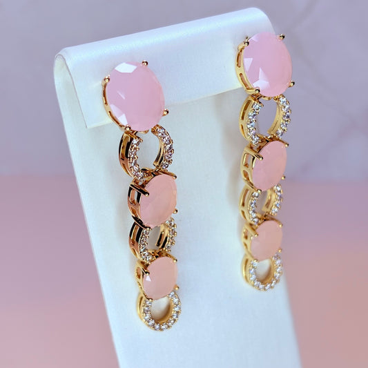 portia blush earrings