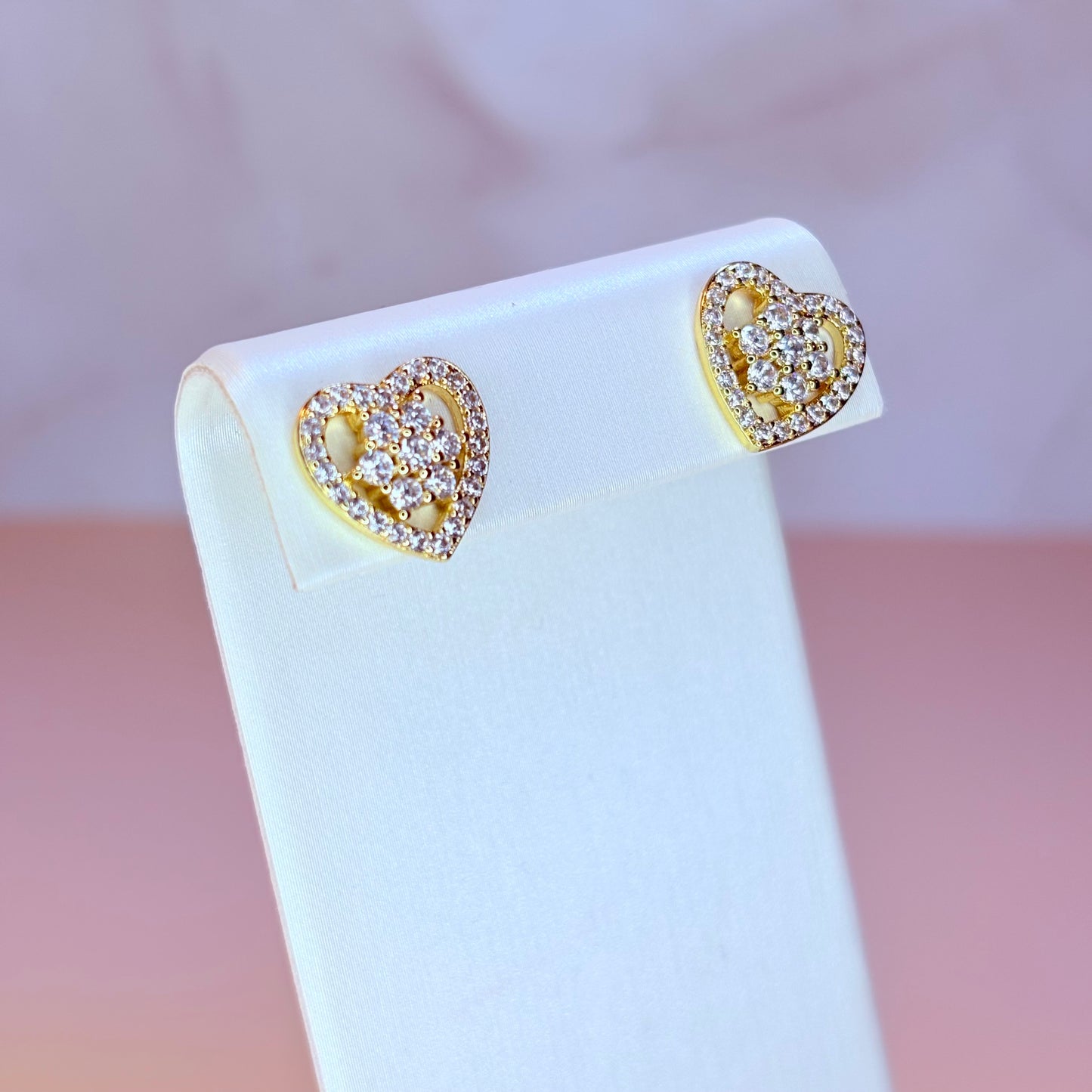 radiant heart earrings