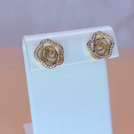 rose earrings