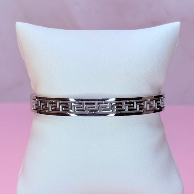 silver fendi bangle