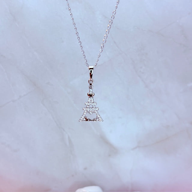 silver kailani luxe tower necklace