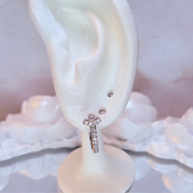 silver soft girl era hoop earrings