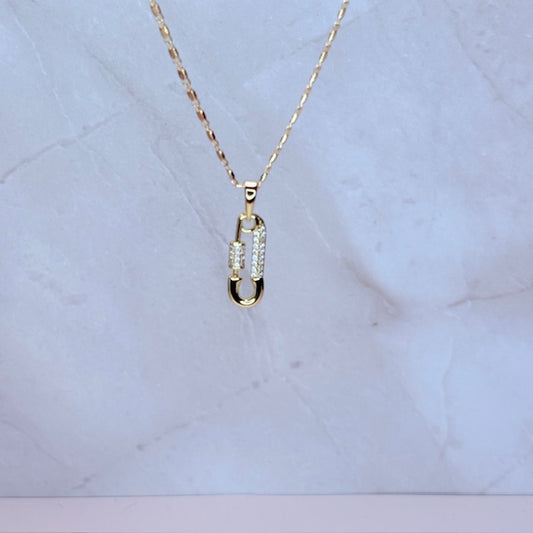 sparkly pretty pin necklace