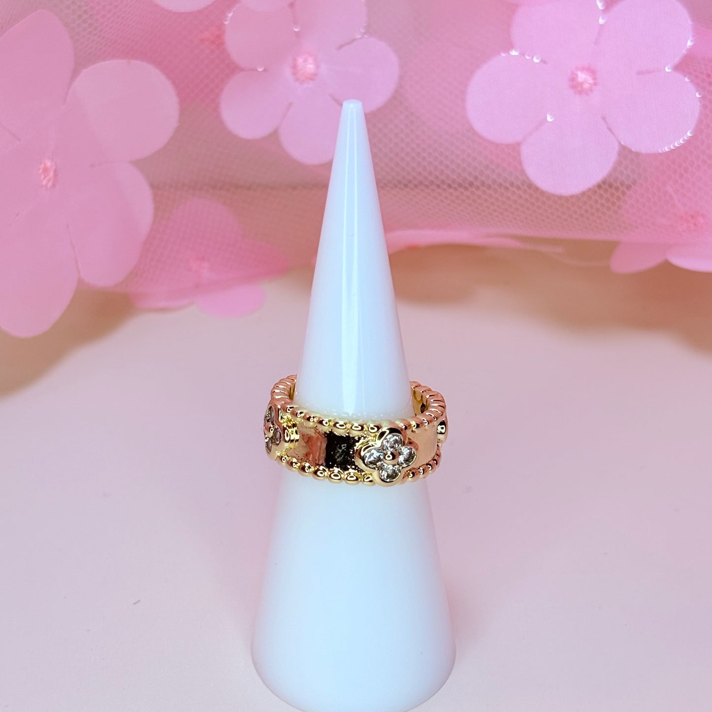 trebol luxe chunky ring