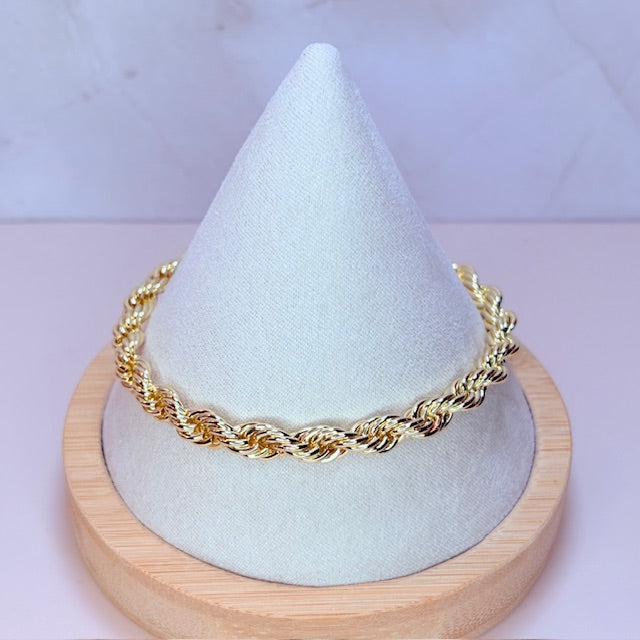 twisted gold luxe bracelet