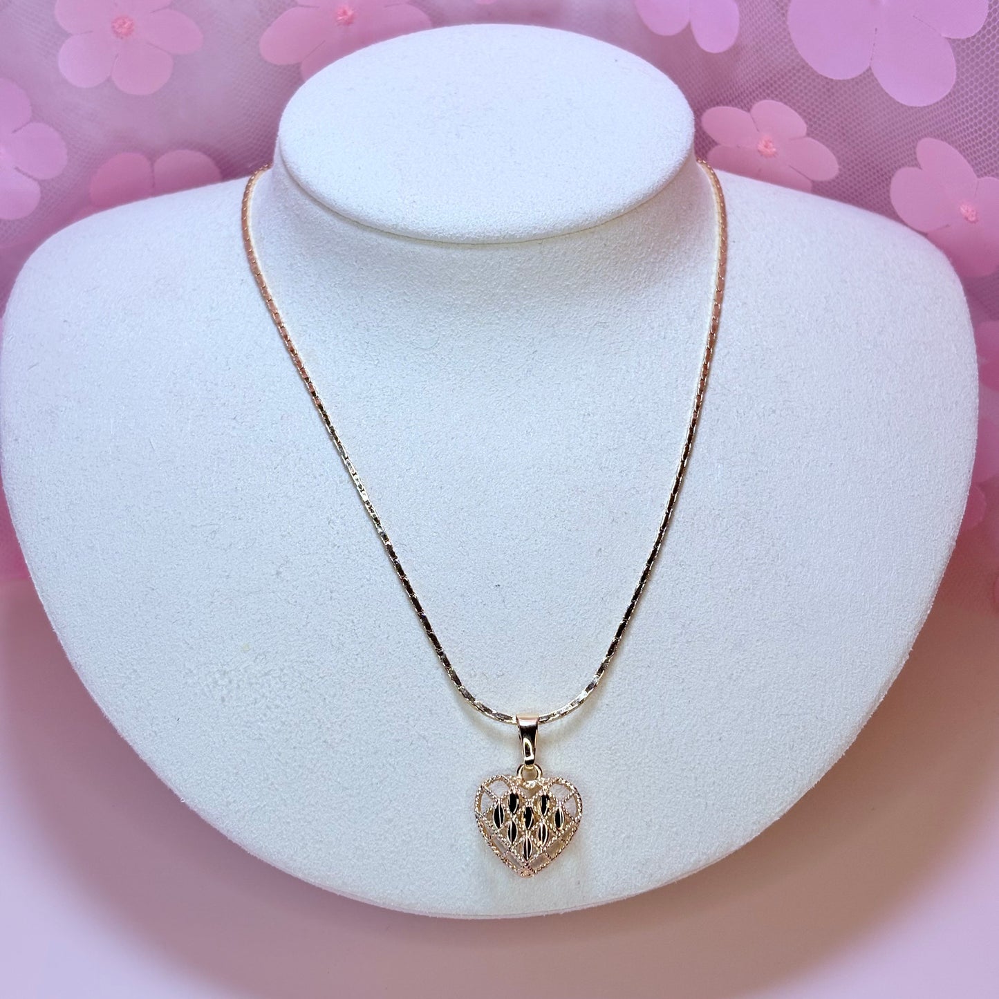 wisteria heart necklace