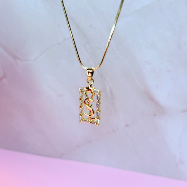 "YSL" baddie necklace