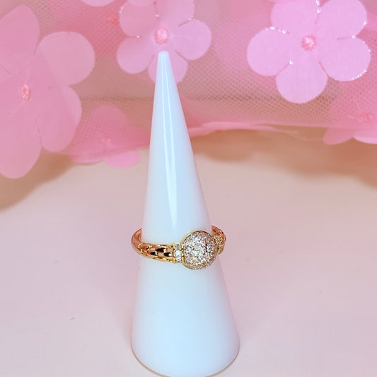 zuri gold sphere ring