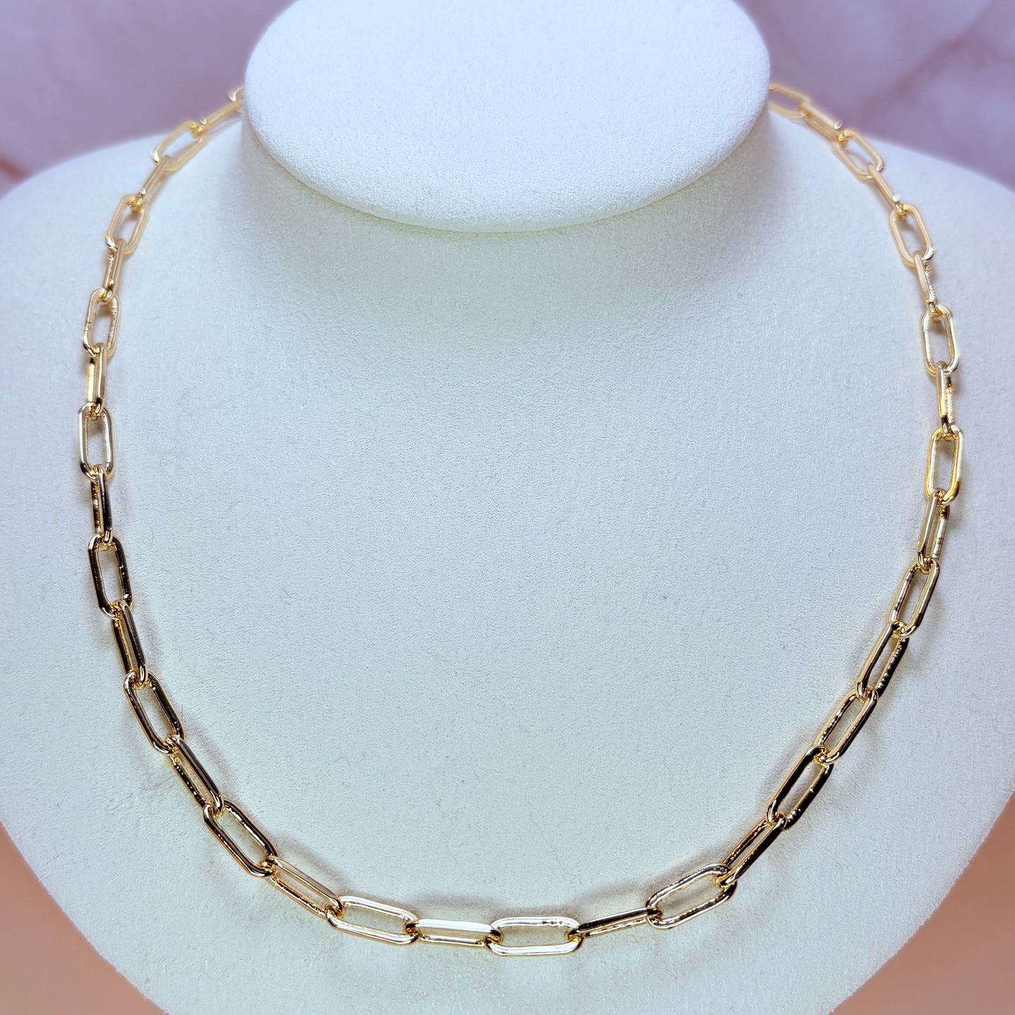 16" paperclip gargantilla