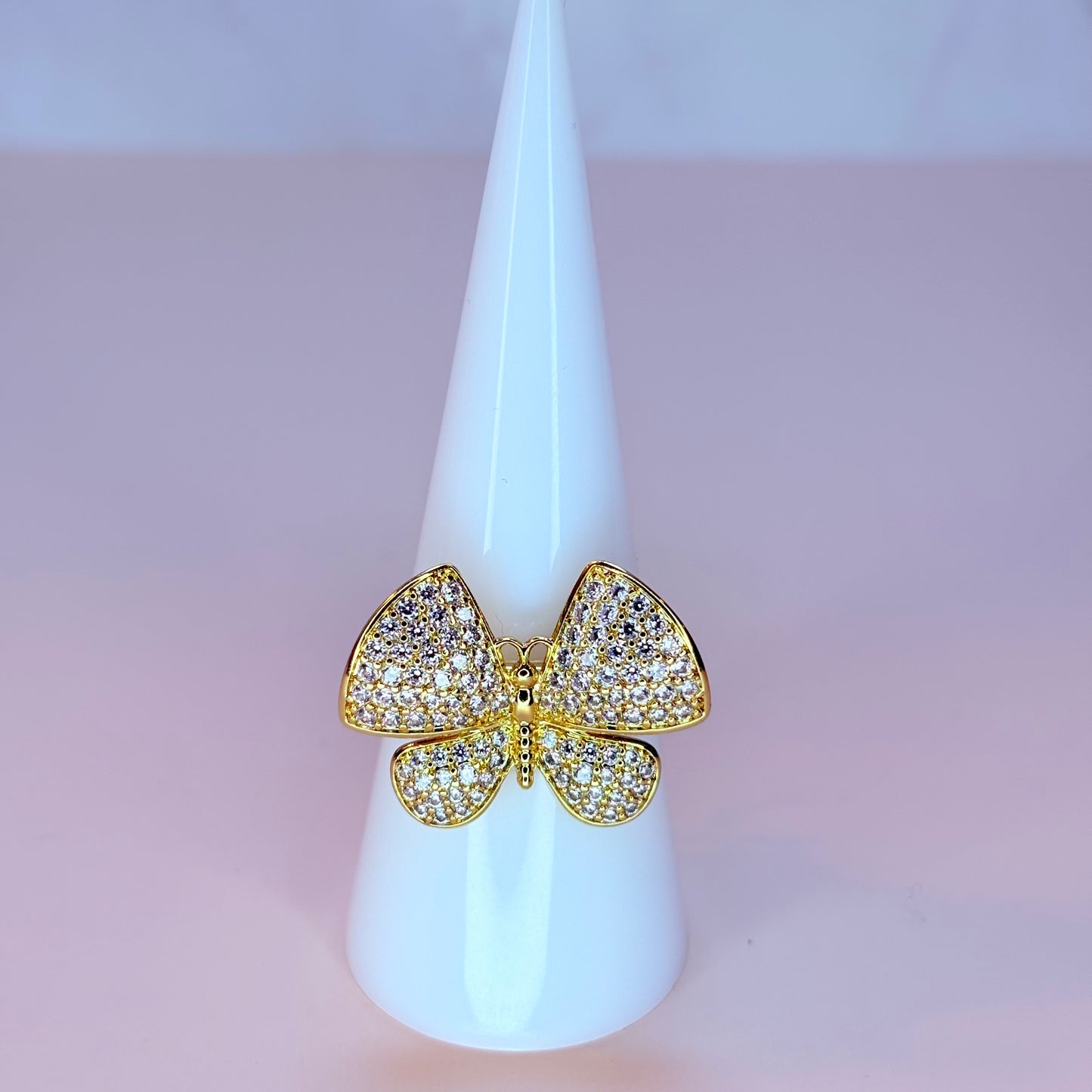 3D butterfly ring