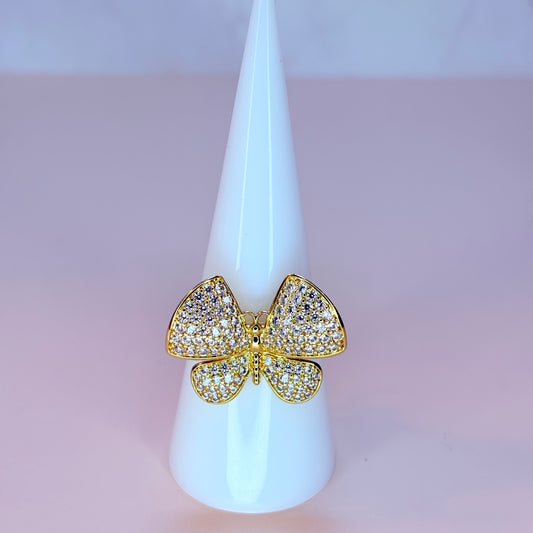 3D butterfly ring