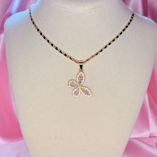 lumi butterfly necklace