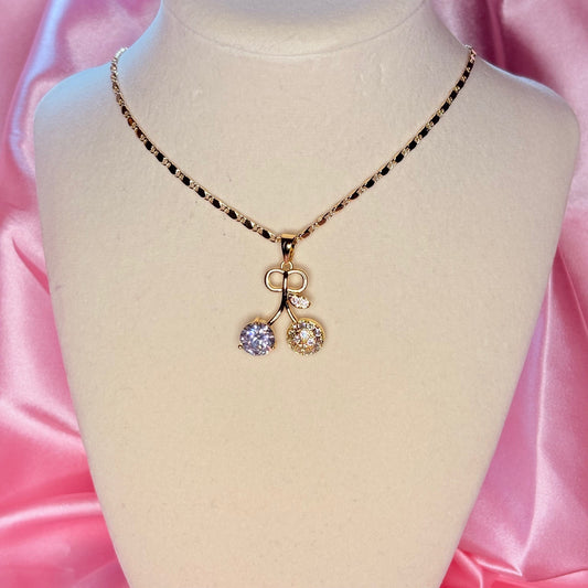 cherry luxe necklace
