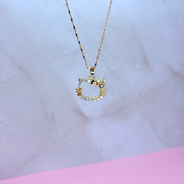 HK halo necklace