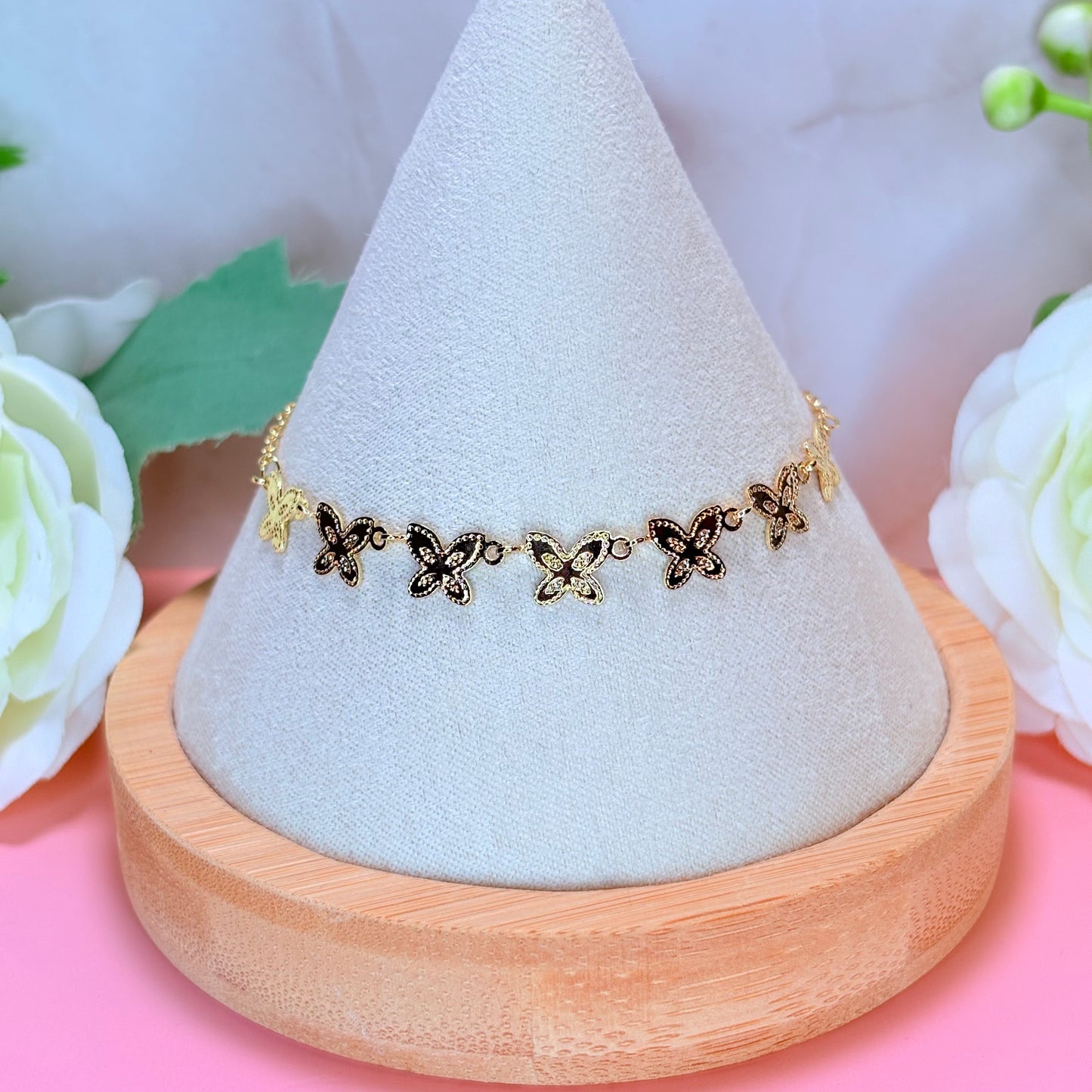 dainty butterfly bracelet