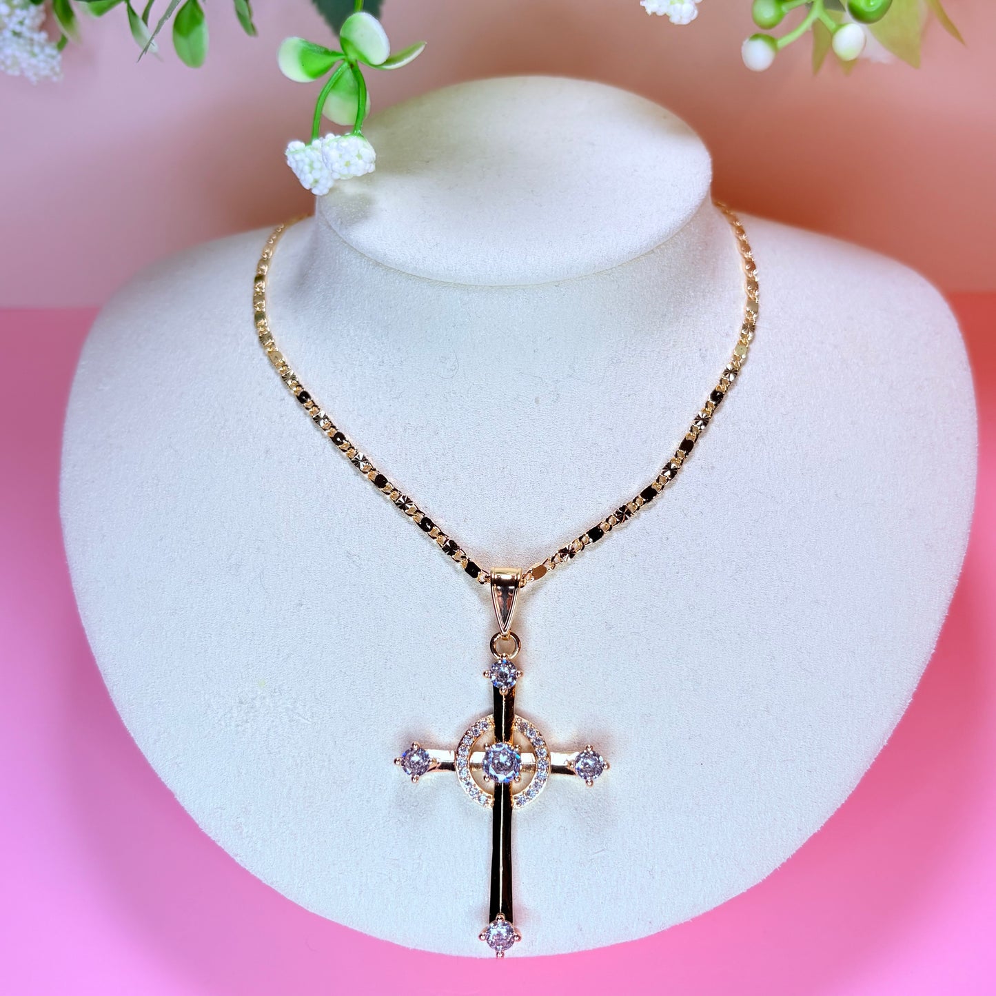 veda cross necklace