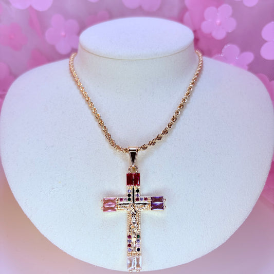 sacred redeemer cross necklace